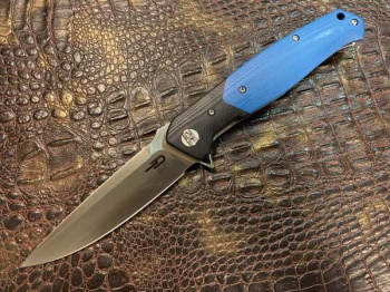 Нож скрытого ношения Bestech knives "SWORDFISH" с черно-синей рукоятью