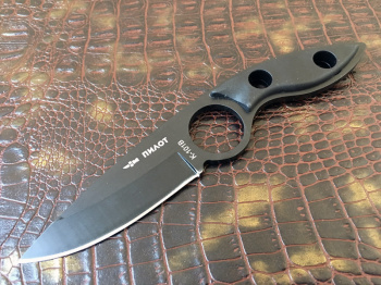 Нож нескладной керамбит K-101B черный