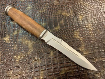 Нож спецназначения производитель Нокс КАЙМАН с деревянной рукояткой