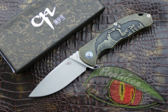 Нож складной CH Череп 3504T-BZ