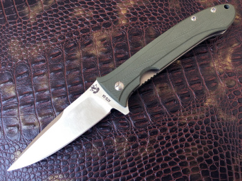 Нож "STEELCLAW" зеленый