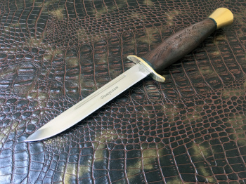 Нож финка армейский Витязь с деревянной рукоятью