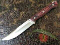 Охотничий нож STEELCLAW ЕРМАК красно-черный