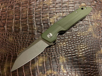 Нож скрытого ношения Bestech knives "BARRACUDA" с зеленой рукоятью